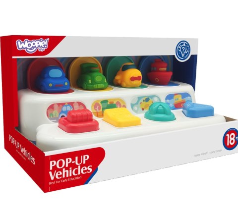  BABY Zabawka Edukacyjna Wyskakujące Pojazdy POP-UP