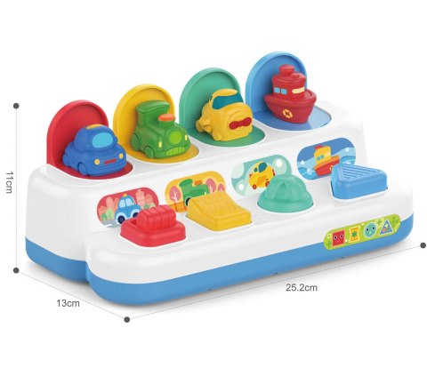 BABY Zabawka Edukacyjna Wyskakujące Pojazdy POP-UP