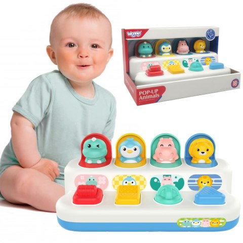  BABY Zabawka Edukacyjna Wyskakujące Zwierzątka POP-UP