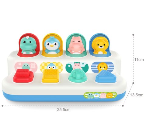  BABY Zabawka Edukacyjna Wyskakujące Zwierzątka POP-UP
