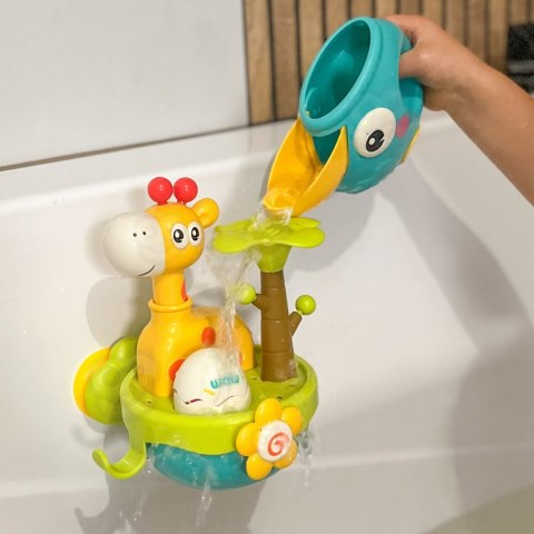  BABY Zabawka do Kąpieli Żyrafa z Lejkiem na Przyssawke