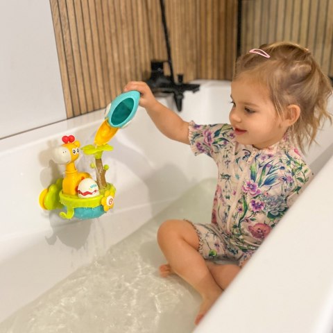  BABY Zabawka do Kąpieli Żyrafa z Lejkiem na Przyssawke
