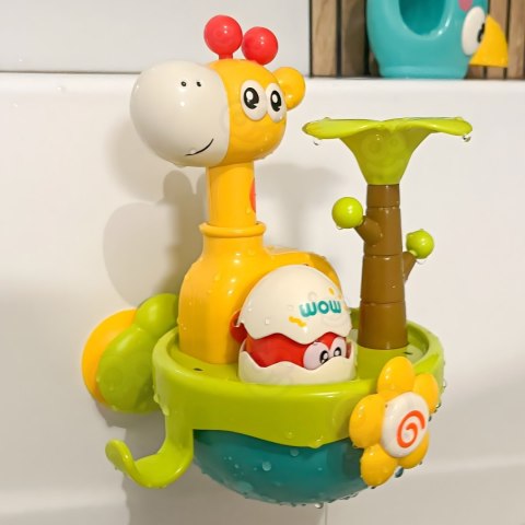  BABY Zabawka do Kąpieli Żyrafa z Lejkiem na Przyssawke