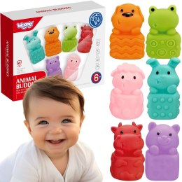  BABY Zwierzątka Sensoryczne Miękkie Zestaw 6 szt