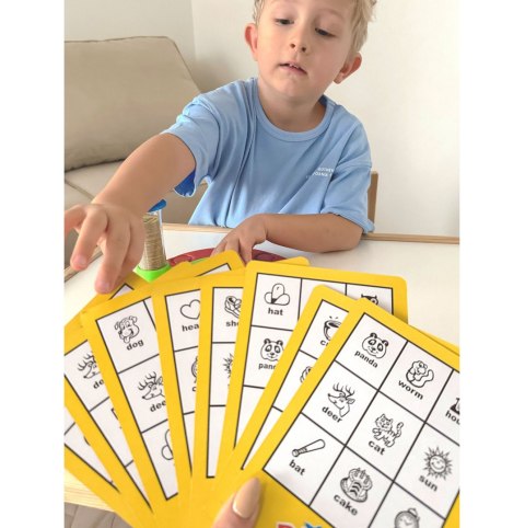  Bingo Gra Dopasuj Żetony Planszowa Rodzinna