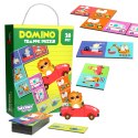 Gra Edukacyjna Transport Zwierzęta Puzzle Domino Montessori