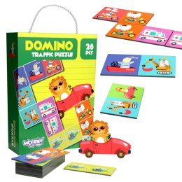 Gra Edukacyjna Transport Zwierzęta Puzzle Domino Montessori