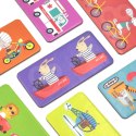  Gra Edukacyjna Transport Zwierzęta Puzzle Domino Montessori
