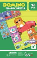  Gra Edukacyjna Transport Zwierzęta Puzzle Domino Montessori