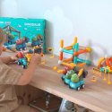  Klocki Magnetyczne Dinozaury Konstrukcyjne 84 el.