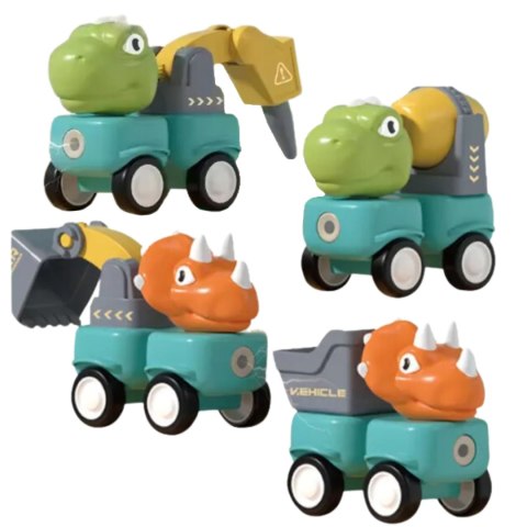  Klocki Magnetyczne Dinozaury Konstrukcyjne 84 el.
