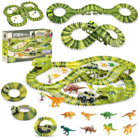  Tor Samochodowy XXL Dinozaury 240 el.