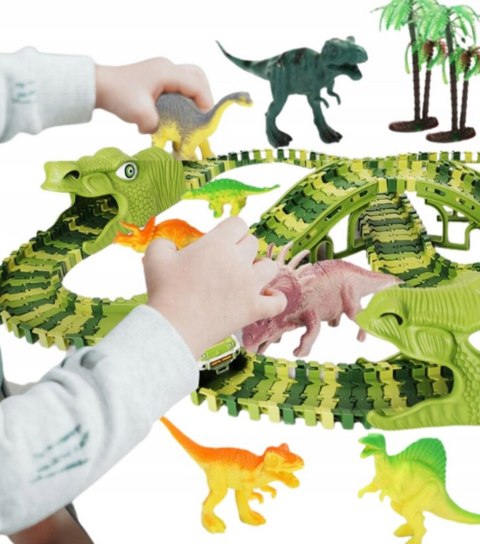 Tor Samochodowy XXL Dinozaury 240 el.
