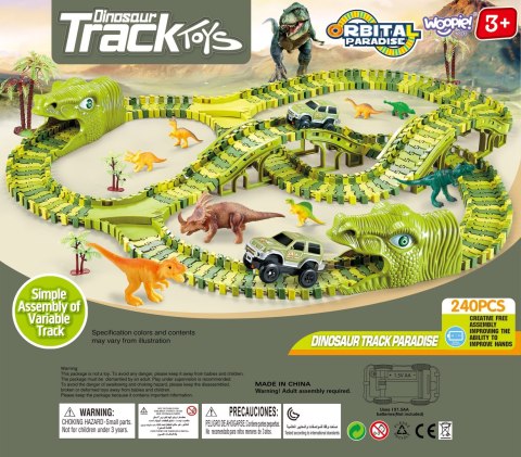  Tor Samochodowy XXL Dinozaury 240 el.