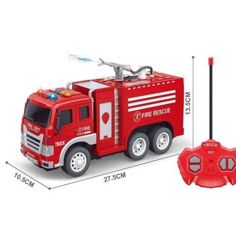  Zdalnie Sterowane Auto Wóz Strażacki RC Funkcja Pryskania Wodą