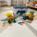  Zestaw Dinozaury do Skręcania 3 szt. Zestaw Konstrukcyjny w Pudełku + Wiertarka i Śrubokręt