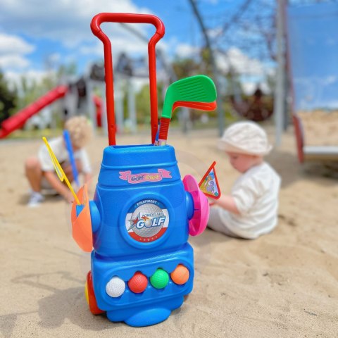  Zestaw do Gry w Golfa + Stojak na Akcesoria na Kółkach