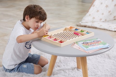  Drewniana Gra Kulki Złap i Dopasuj Układanka Montessori