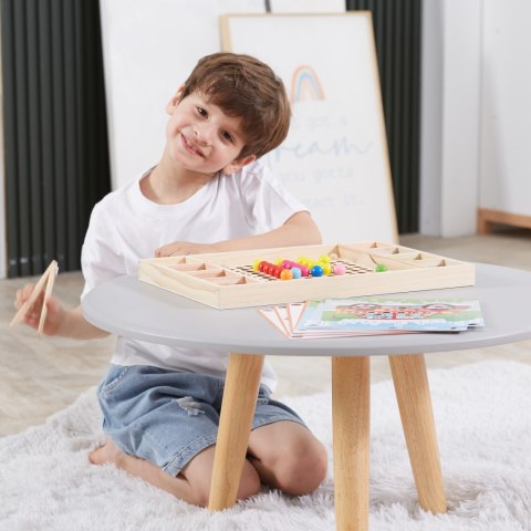  Drewniana Gra Kulki Złap i Dopasuj Układanka Montessori