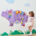  Drewniana Tablica Sensoryczna-Manipulacyjna EDU Triceratops
