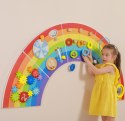  Drewniana Tablica Sensoryczno-Manipulacyjna EDU Tęcza Certyfikat FSC