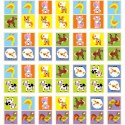  Edukacyjne Klocki Domino Drewniane gra Farma 28 elementów Montessori