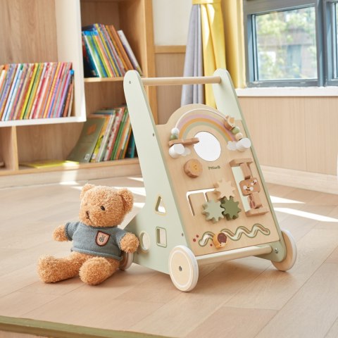  PolarB Drewniany Pchacz Chodzik Zielony Edukacyjny