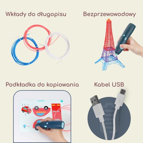 3D Drukarka-Długopis Pen Bezpieczny Wkłady Usb