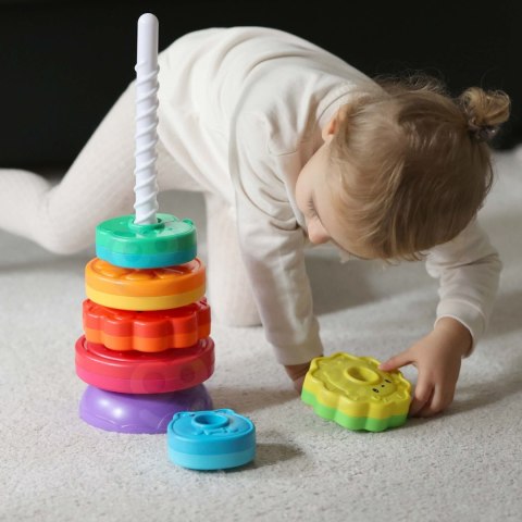  BABY Edukacyjna Piramidka Zakręcona Wieża Zwierzątka