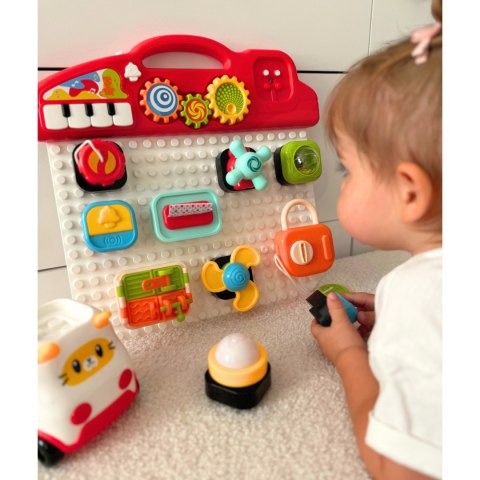  BABY Montessori Tablica Manipulacyjna Kolorowy Panel Aktywności