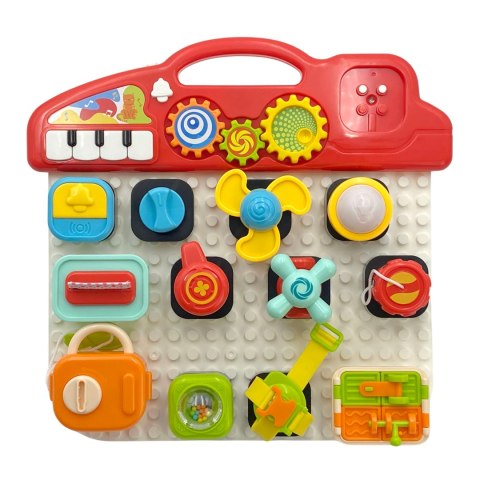  BABY Montessori Tablica Manipulacyjna Kolorowy Panel Aktywności