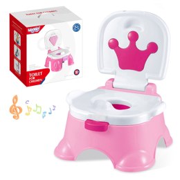  BABY Pierwszy Nocnik dla Dziecka z Muzyką 3w1 Krzesełko Stopień