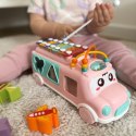  BABY Samochodzik Muzyczny Sorter z Cymbałkami Różowy