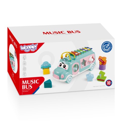  BABY Samochodzik Muzyczny Sorter z Cymbałkami Różowy
