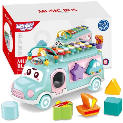  BABY Samochodzik Muzyczny Sorter z Cymbałkami Zielony
