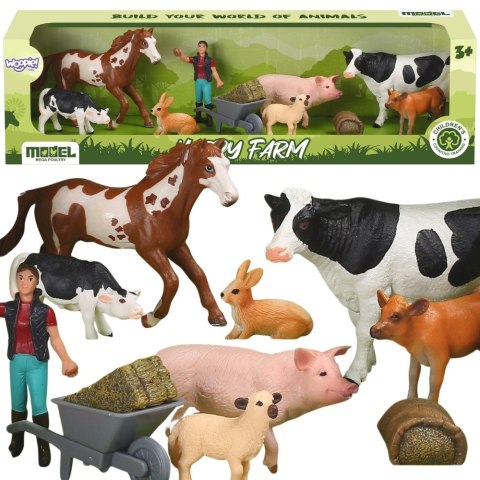  Figurki Zwierząt Szczęśliwa Farma 10el.