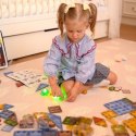  Klocki Magnetyczne Konstrukcyjne Świecące 3D Świat Zwierząt 124el.