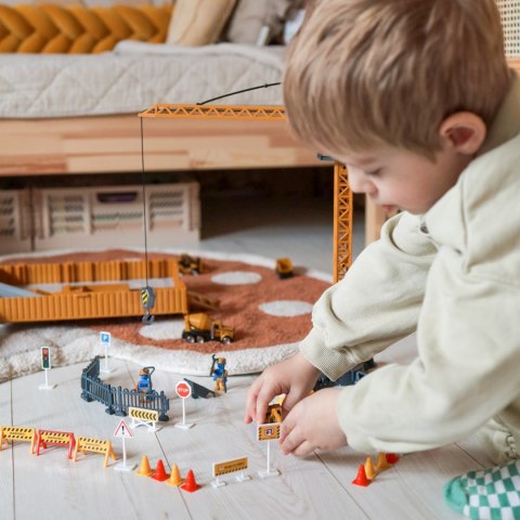  Samochód Ciężarowy 6w1 Zestaw Budowy Dźwig Resoraki Akcesoria