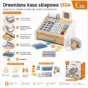  Drewniana Kasa sklepowa szaro biała