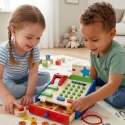  Drewniana Kasa sklepowa z akcesoriami Skaner Montessori