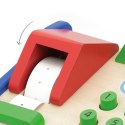  Drewniana Kasa sklepowa z akcesoriami Skaner Montessori