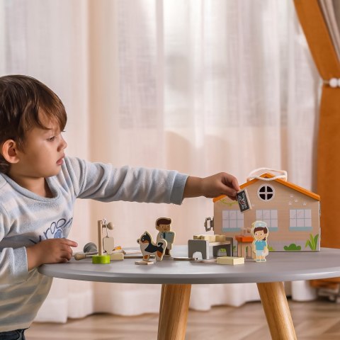  Drewniana Klinika dla zwierząt Szpital Weterynarz