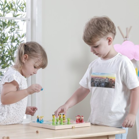  Drewniana gra Ludo Chińczyk