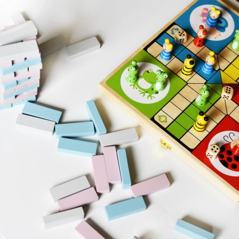  Drewniana gra Ludo Chińczyk