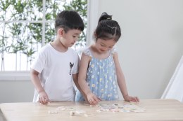 Gra Edukacyjna Układanka Ucząca Sortuj Zmysły 37 el. Montessori