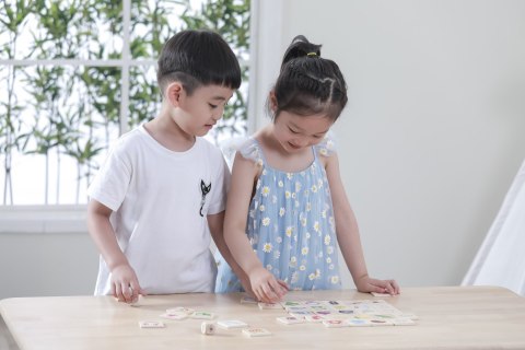  Gra Edukacyjna Układanka Ucząca Sortuj Zmysły 37 el. Montessori
