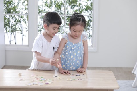  Gra Edukacyjna Układanka Ucząca Sortuj Zmysły 37 el. Montessori
