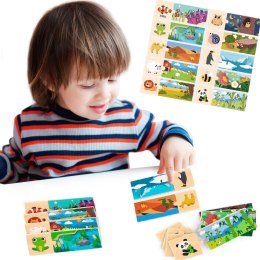  Puzzle Logiczne ze Zwierzętami Układanka