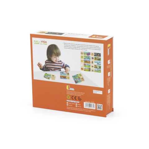 Puzzle Logiczne ze Zwierzętami Układanka