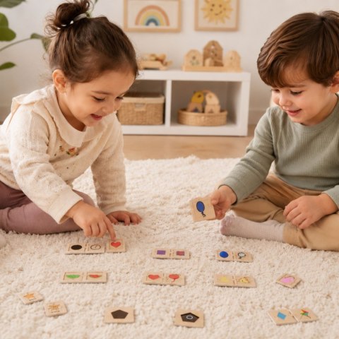  Zestaw Puzzle Łączenie Kształtów i Przedmiotów